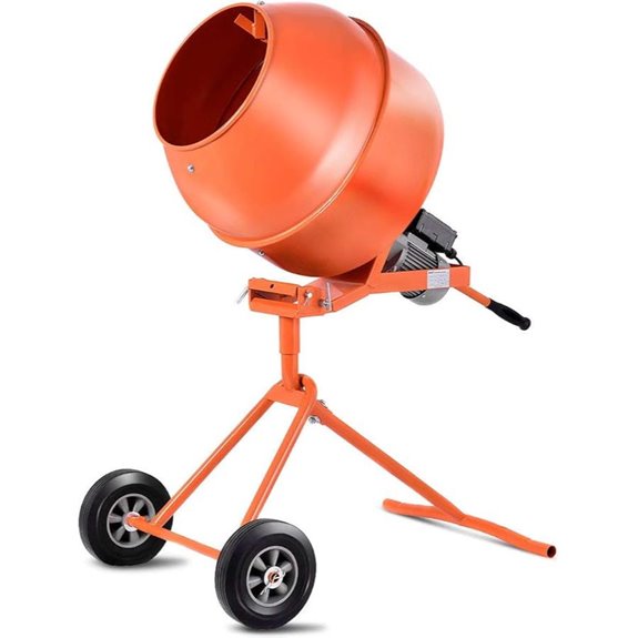 Stark USA Portable Electric Concrete Mixer with Stand