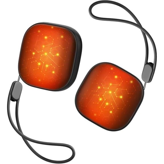 Rechargeable Hand Warmers 2-Pack with Smart Heat Levels