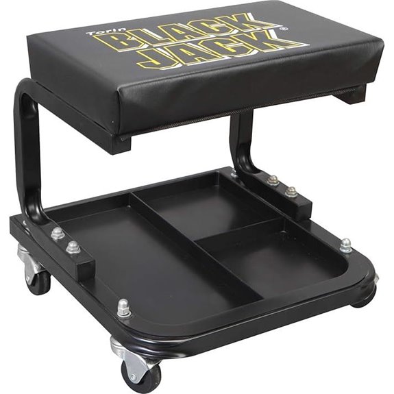 Torin TR6100W Rolling Garage Seat with Tool Tray