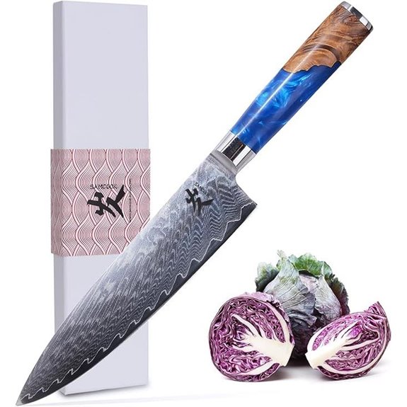 SAMCOOK Damascus Chef Knife 8-Inch Japanese Gyuto
