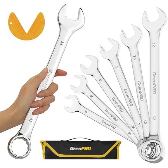 Metric Wrench Set 7-Piece Open End Tools