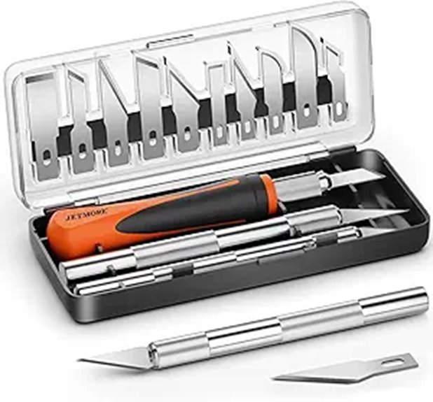 16-Piece Hobby Knife Set with Blades