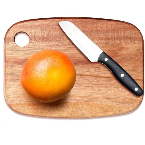 Small Acacia Wood Cutting Board with Hanging