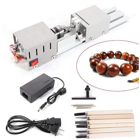 Mini Wood Lathe Machine for DIY Woodworking