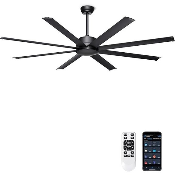 Ohniyou 72 Ceiling Fan with Remote & APP Control