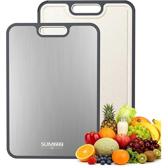 Titanium Double-Sided Kitchen Cutting Board (15x10.3)