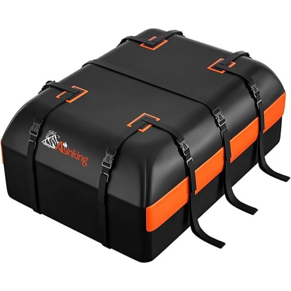 Car Rooftop Cargo Bag Waterproof 15 Cu Ft