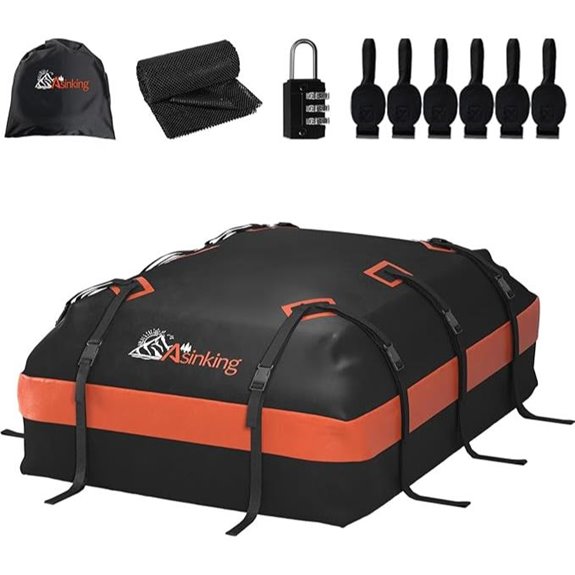 Asinking Waterproof Car Roof Cargo Bag with Accessories