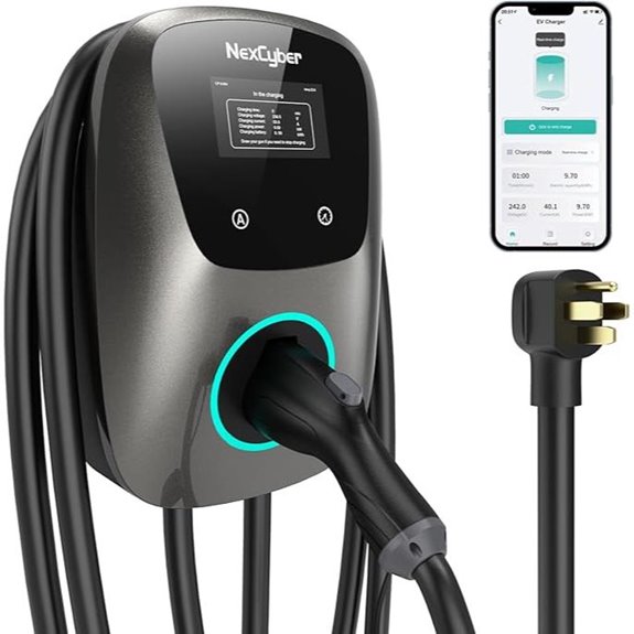 Level 2 EV Charger with WiFi 48A 25ft Cable