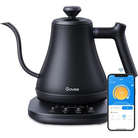 Govee WiFi Smart Electric Kettle 0.8L Matte Black