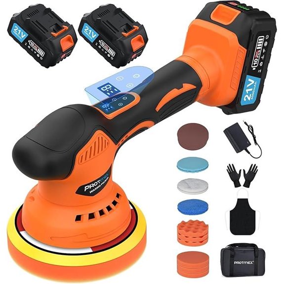 Cordless Car Buffer Polisher with 21V Batteries