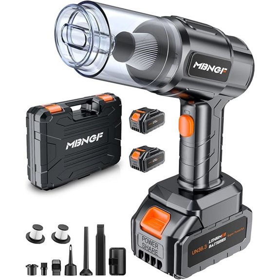 Portable Cordless Car Vacuum with High Power Suction