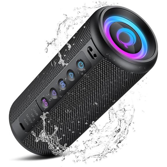 Bluetooth Portable Speaker with LED Lights and TWS