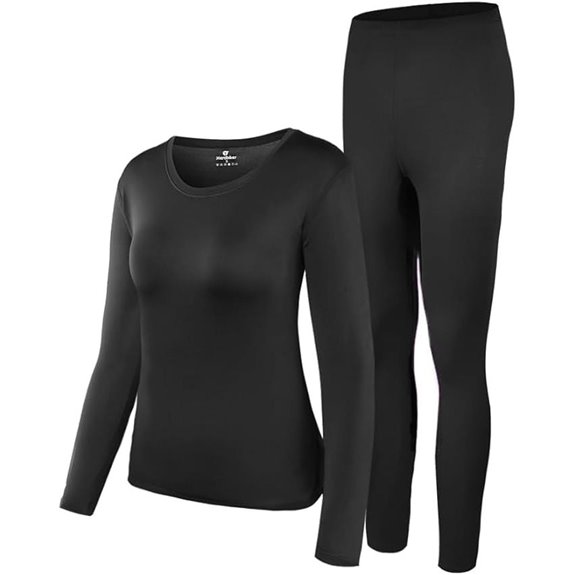 HEROBIKER Women's Thermal Underwear Set Fleece-Lined Winter