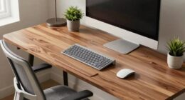 comfortable writing desk setup
