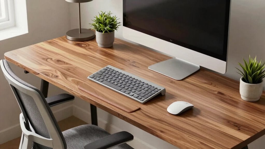 comfortable writing desk setup