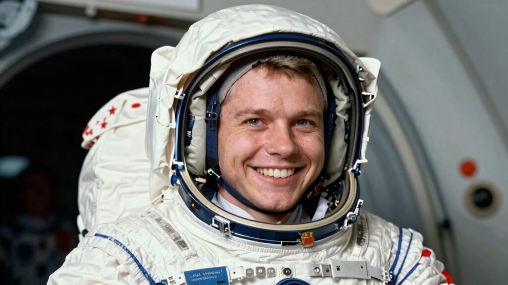 first smiling cosmonaut in space