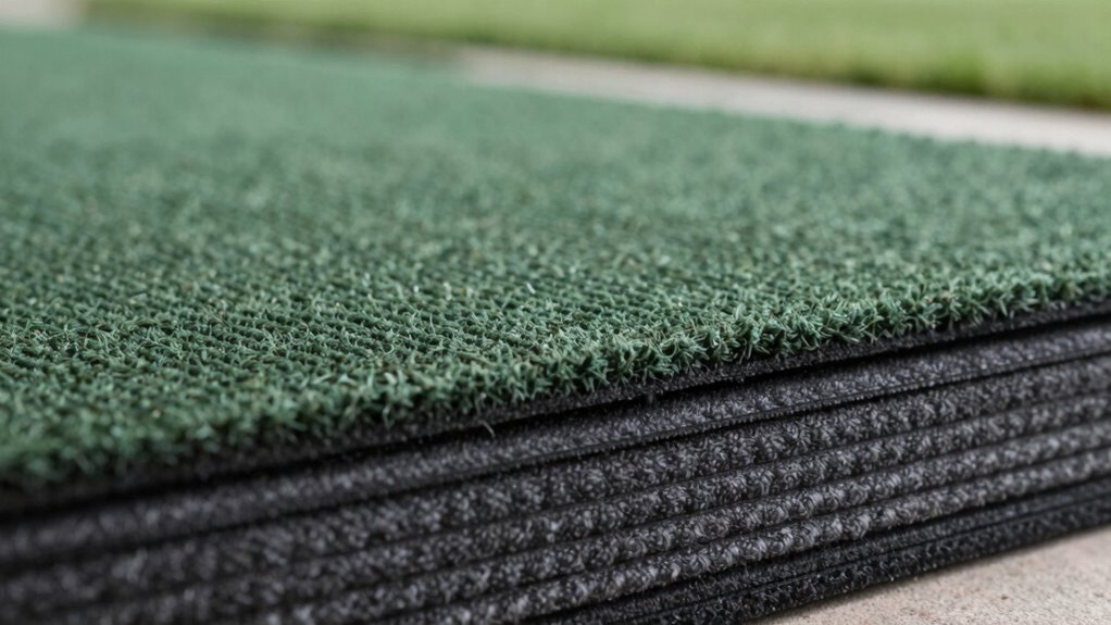 golf mat thickness influences practice