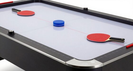 optimal air hockey dimensions