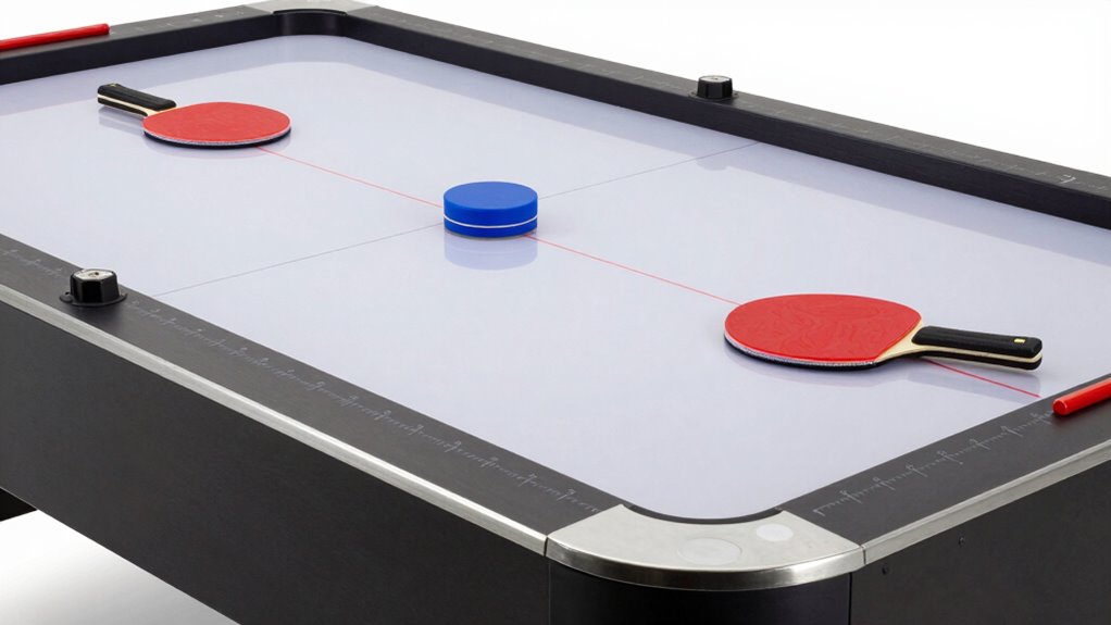 optimal air hockey dimensions