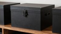 organize with storage boxes