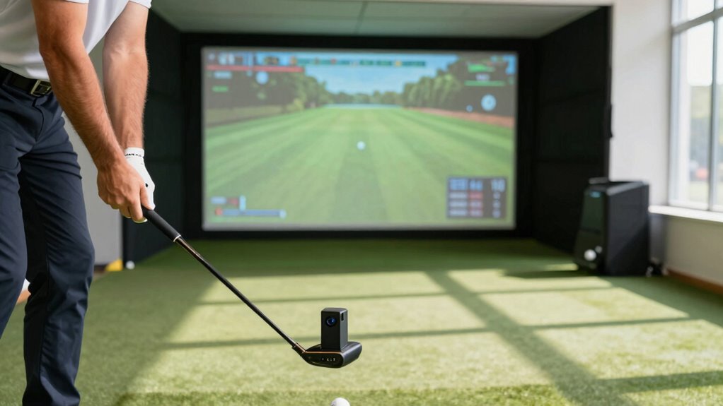 portable versus fixed golf practice