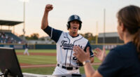 Glauber Shines As Tar Heels Top Sooners, 6-2, To Force Game 3 Of CWS Championship Series