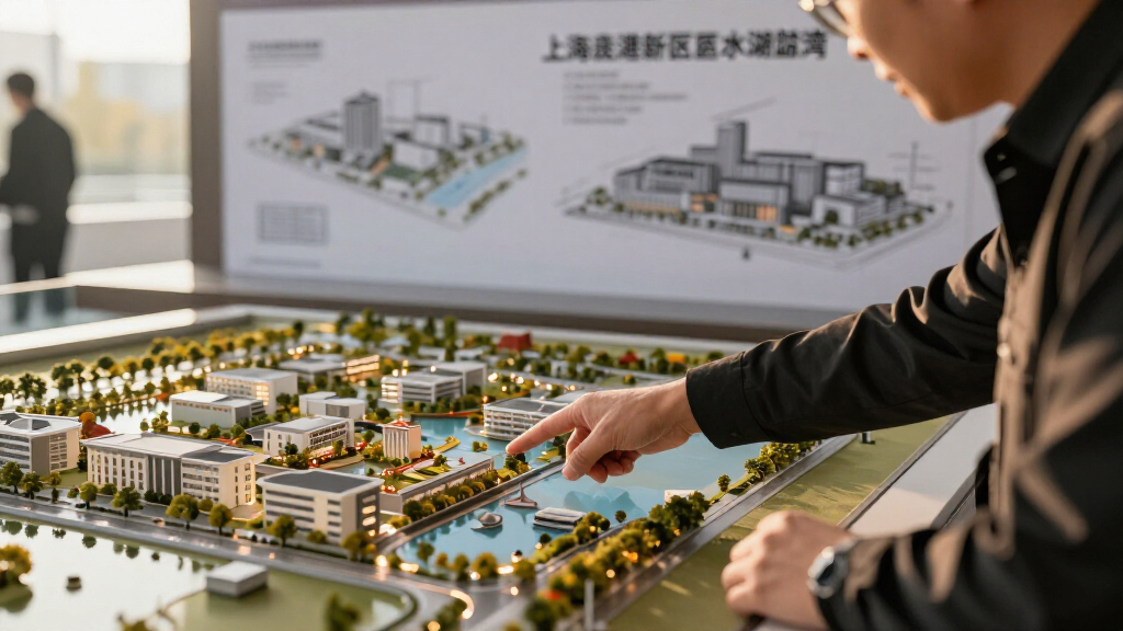 画廊 Ennead 公布‘上海临港新片区滴水湖金融湾’总体规划方案，顶尖圆形悬挑技术 - 1 - ArchDaily