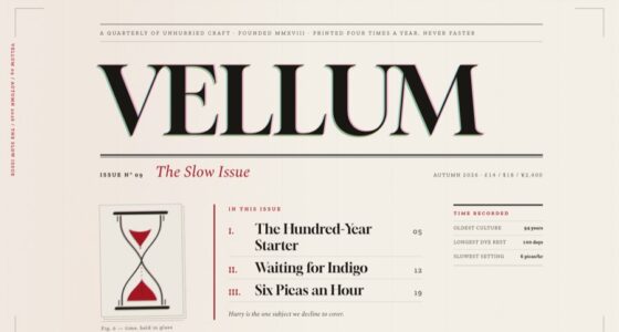 VELLUM — Issue No. 09, The Slow Issue — Print-Emulating Grid (FABLE/175, room 9)