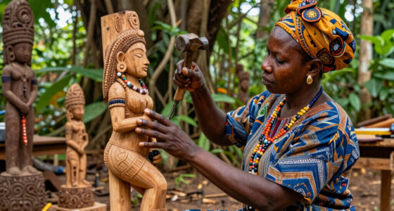 Yoruba Goddess Honored With New Divine Sculptures In ỌṣUn-Òṣogbo Grove