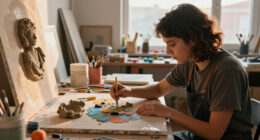 Estefania Ajcip’s Sculptural Paintings Unite The Memories Of A Separated Family