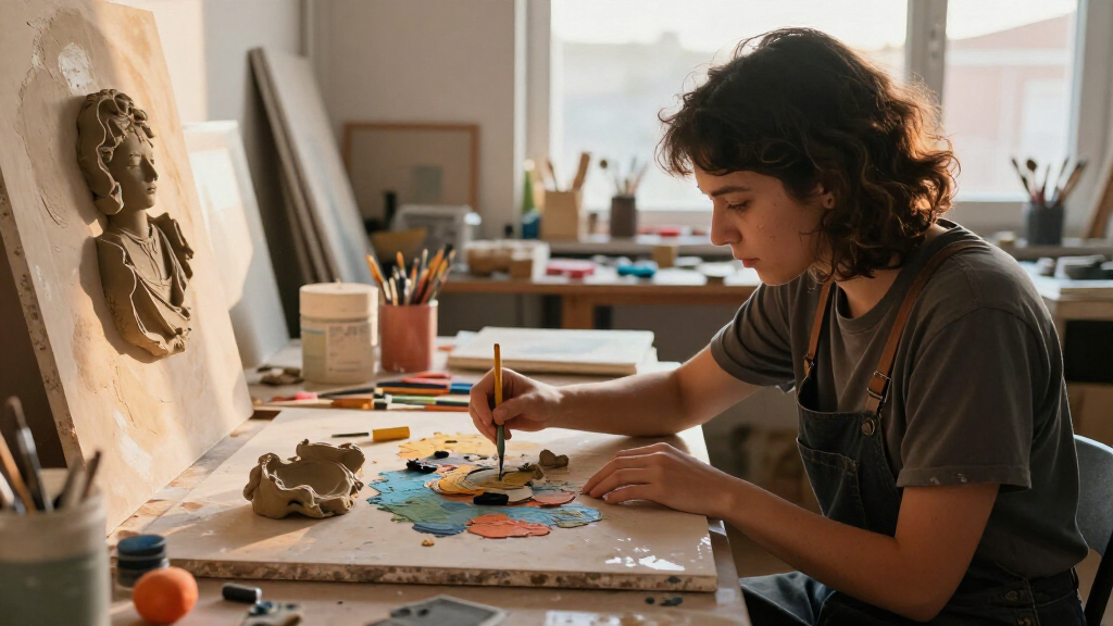 Estefania Ajcip’s Sculptural Paintings Unite The Memories Of A Separated Family