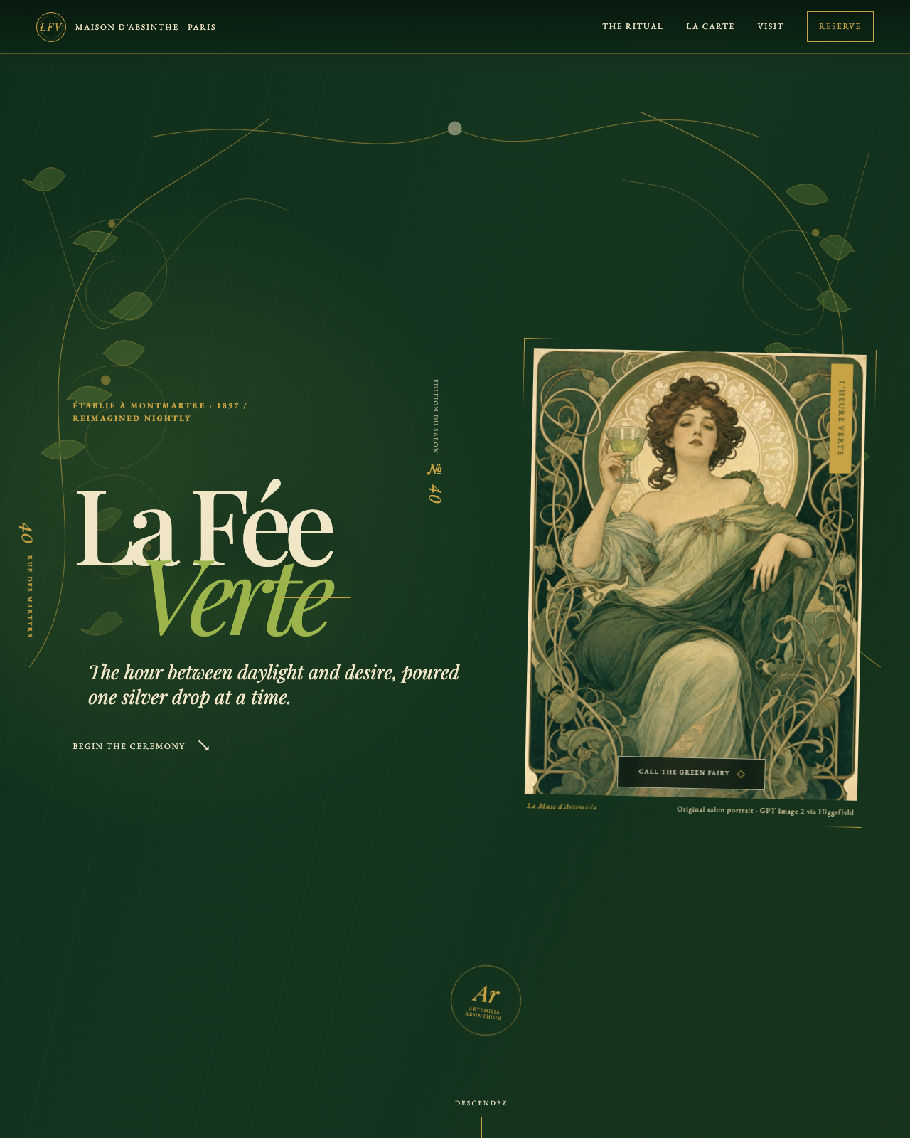 Live view of La Fée Verte — The Green Hour, Paris