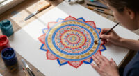 At A ‘Molecular Level,’ Mu Pan Composes Meticulous Mandalas In Acrylic