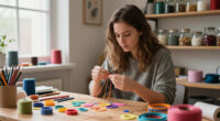 Hannah Beuchler Loops Thousands Of Colorful Loom Bands Like Brushstrokes