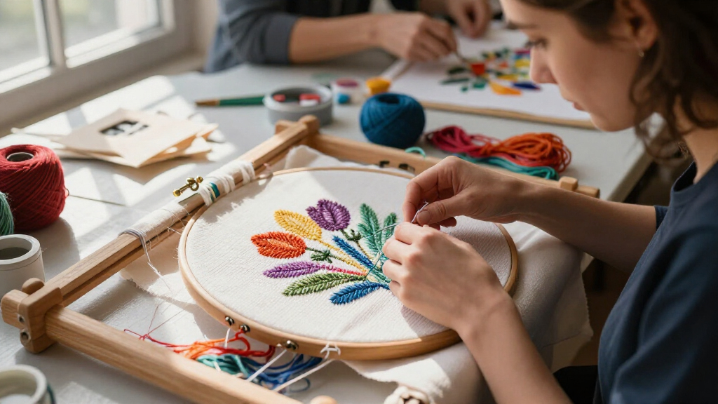 Punch Needle Workshop At Art Empowers In Cairo