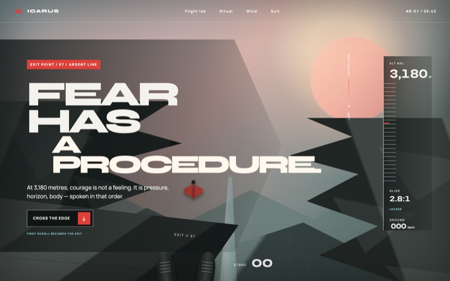 Project Icarus | The Ardent Line — Shared-progress scroll narrative (FABLE/175, room 131)